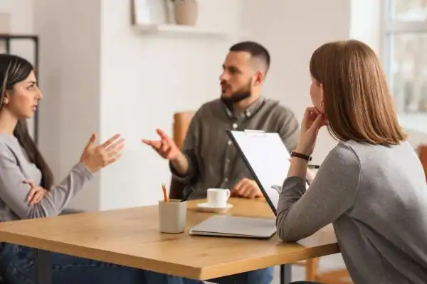 Image of couple access free mediation using family mediation voucher scheme Darlington