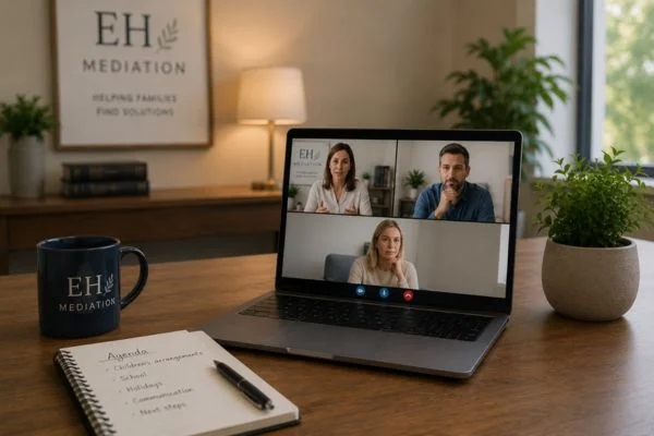 child access mediation Darlington online meeting.